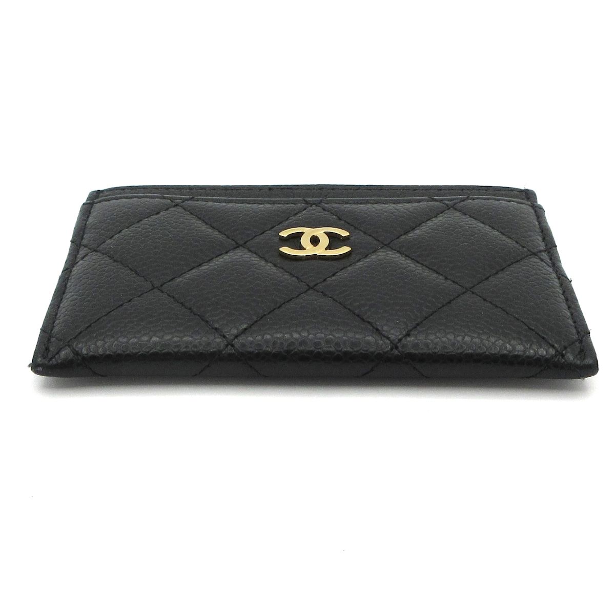  CHANEL シャネル カードケース マトラッセ AP 0213 黒 ココマーク ゴールド金具 カードケース 小物