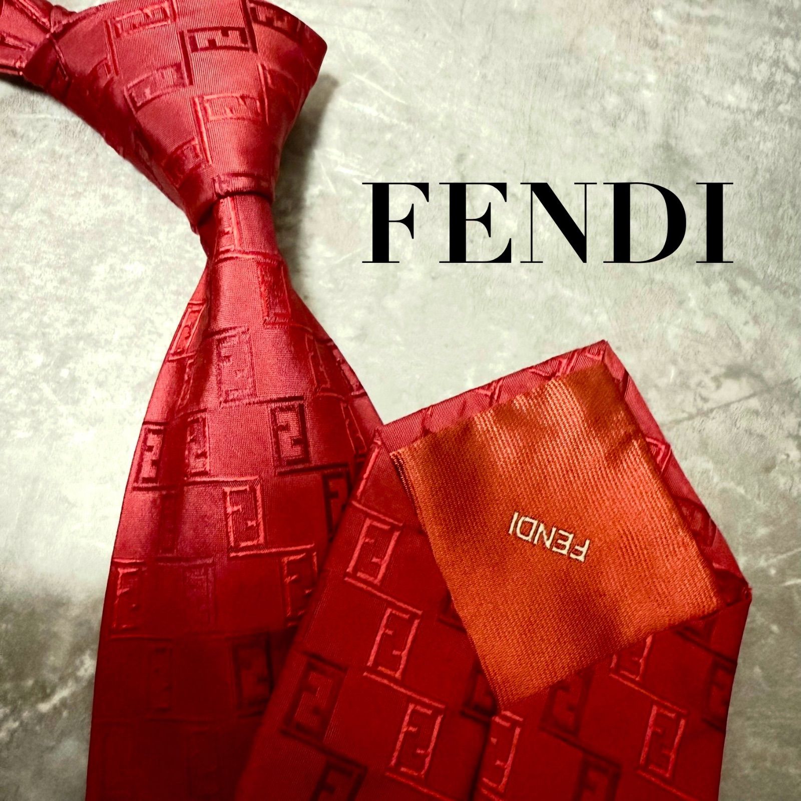 ✨極美品✨】FENDI フェンディ ネクタイ ズッカ FF 総柄 ハイブランド