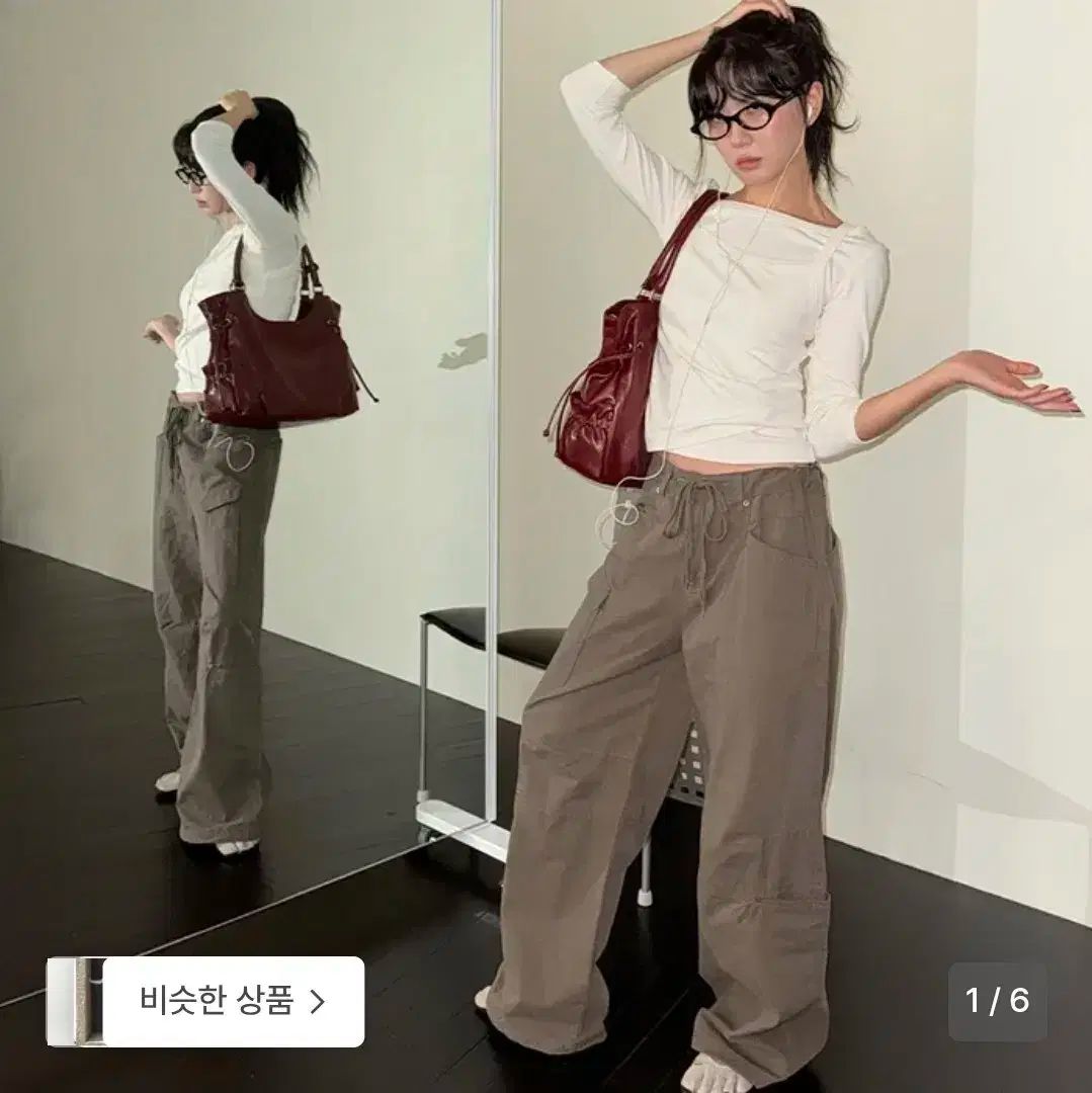 シティブリーズ ユーティリティ ワイド パンツ_ライトベージュ