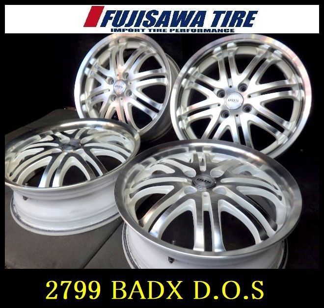 2799 B BADX D O S ホイール 16 x 5 J 4穴 PCD 100 47 4本