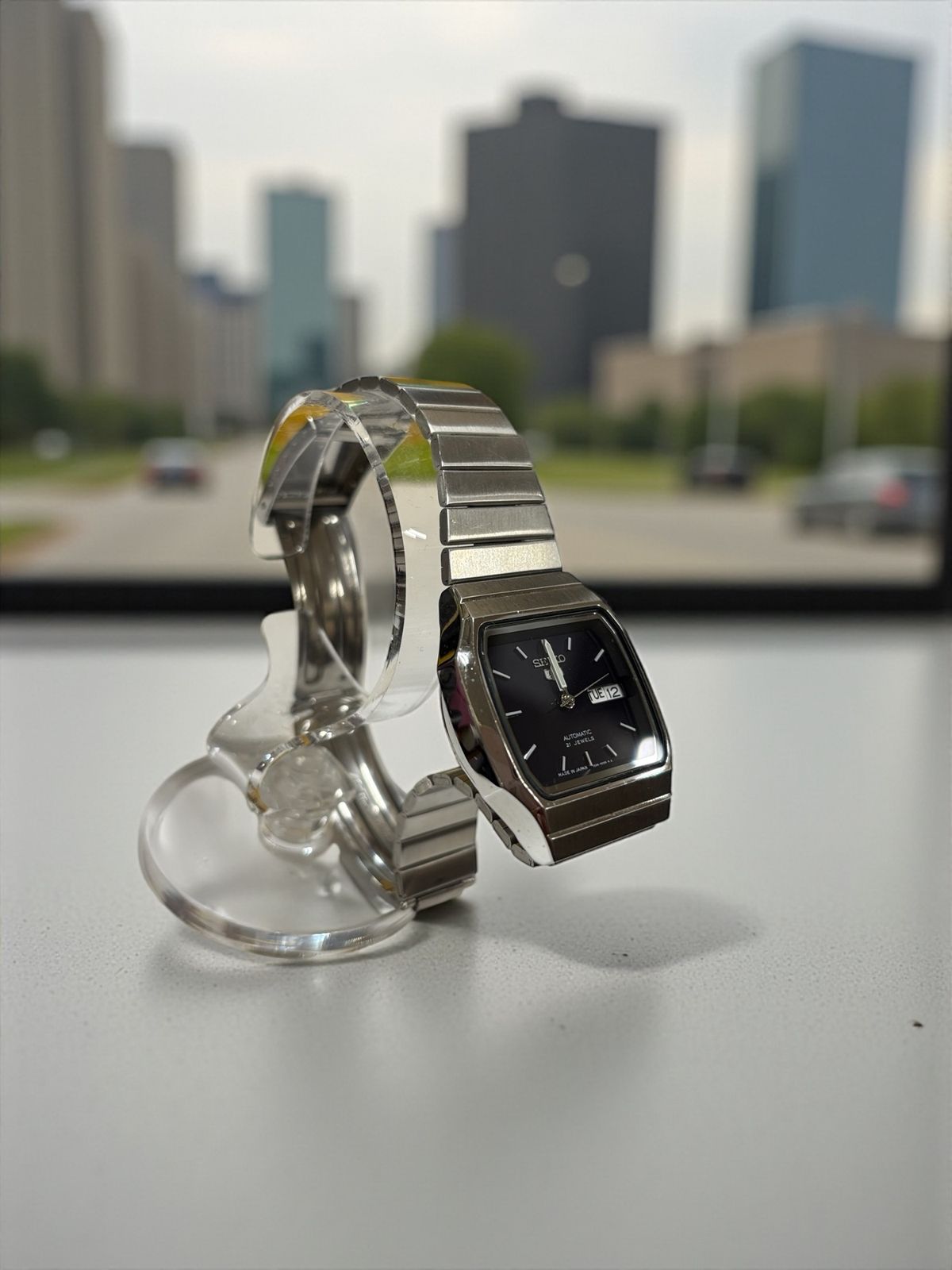 SEIKO 5 自動巻き 腕時計 スクエア レディ-ス7 S 26-5050