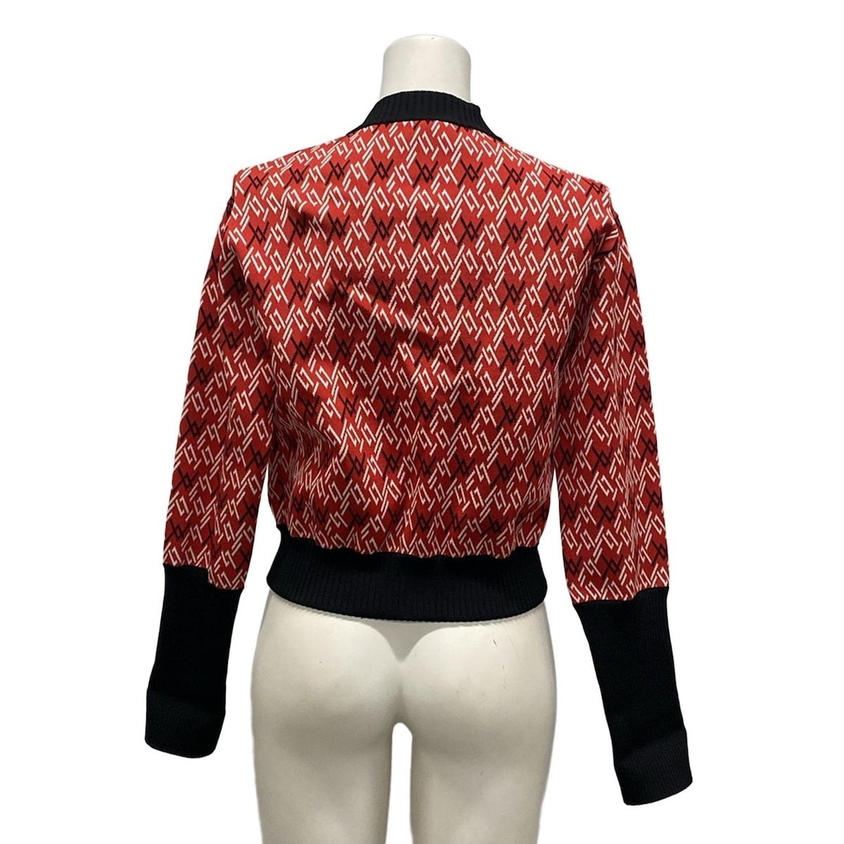 LOUIS VUITTON ルイヴィトン ブルゾン サイズS レディース - RW181W FWS FEKC01 レッド×黒×白 長袖 春 秋