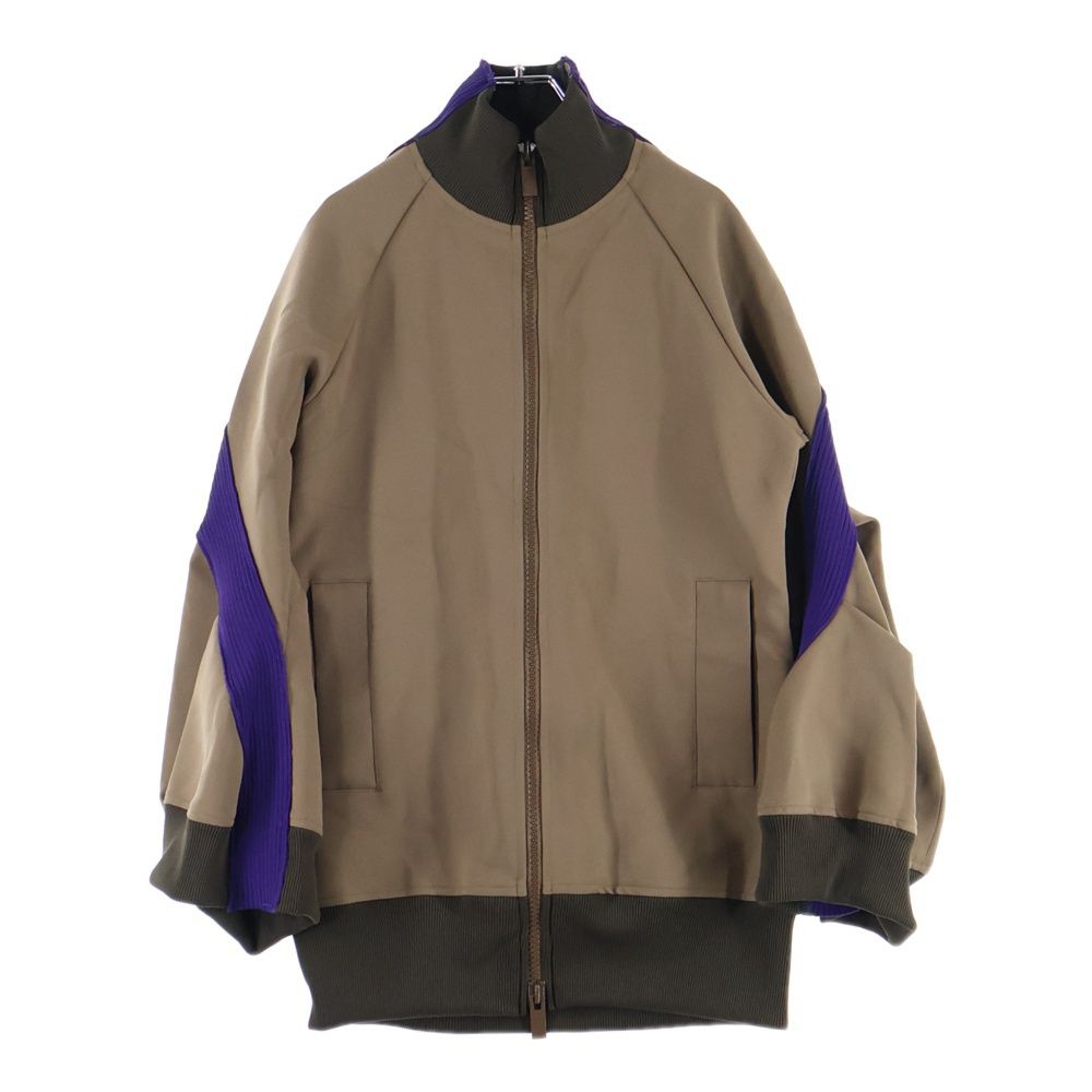 Sacai サカイ Technical Jersey Blouson 23-06637 テクニカルジャージ ブルゾン ジャケット ブラウン