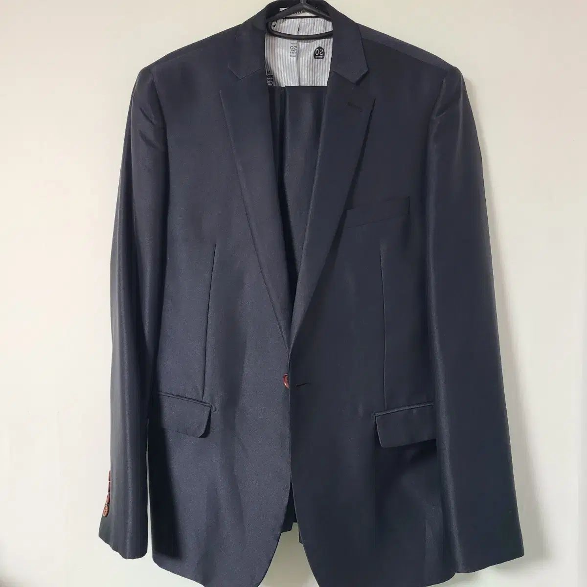 メンズ ネイビー スーツ セット100 34