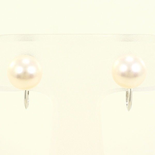 K 14 WG イヤリング clip on earrings パール 真珠 総重量約2 0 g