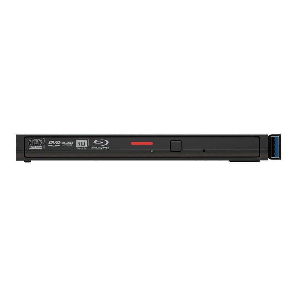 BUFFALO 書き込み 再生 編集ソフト Type C変換ケーブル添付 ポータブルブルーレイドライブ ブラック BRXL PT 6 U 3 BKC