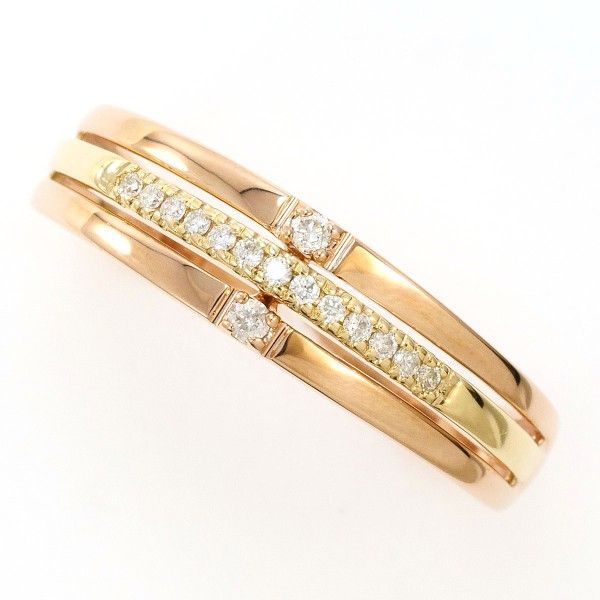 K10PGYG リング ring 指輪 11.5号 ダイヤ 総重量約2.4g