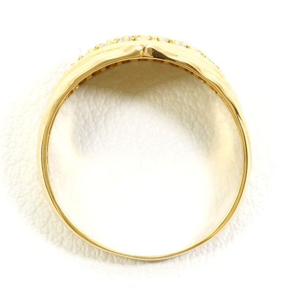 K 18 YG リング ring 指輪 12.5号 ダイヤ 0.35 総重量約2.9 g