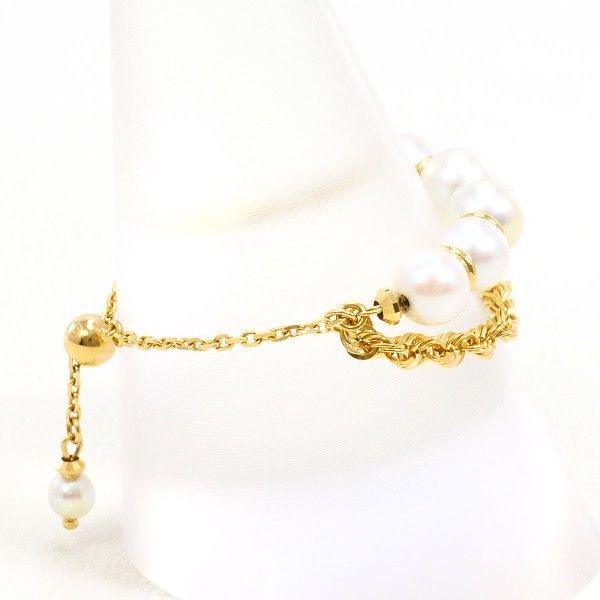 K 18 YG リング ring 指輪 3～22号 パール 真珠 約4 mm 総重量約0.9 g