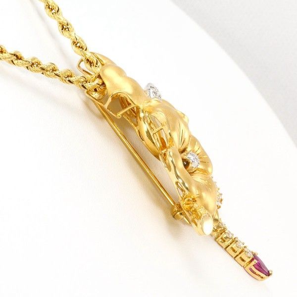 K18WG ルビー＆ダイヤモンド 金魚デザイン ブローチ K18WG ルビー＆ダイヤモンド 金魚デザイン ブローチ 楽天市場