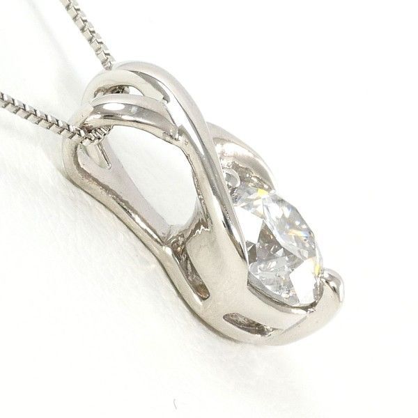 PT 900 850 ネックレス necklace ダイヤ 0.426 SI 2 鑑定書 総重量約1.4 g 約40 cm