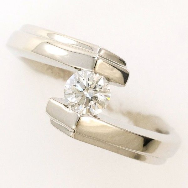 PT900 リング ring 指輪 7号 ダイヤ 0.254 VVS2 鑑定書 総重量約5.8g