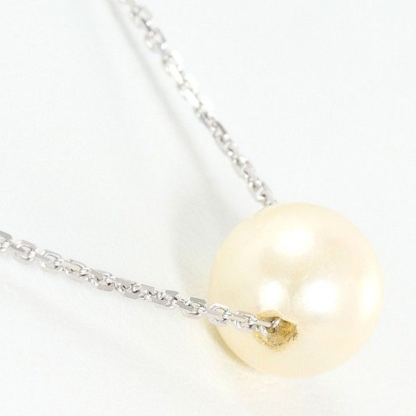K 18 WG ネックレス necklace パール 真珠 総重量約2.1 g 約40 cm