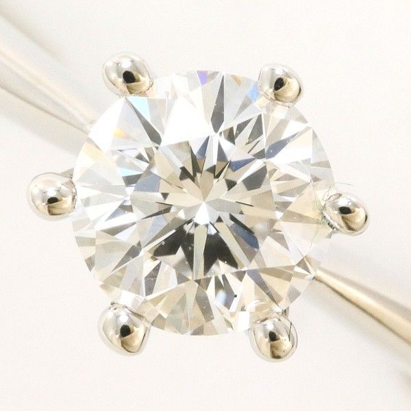 PT 950 リング ring 指輪 7号 ダイヤ 0.450 VS 1 鑑定書 総重量約3.3 g
