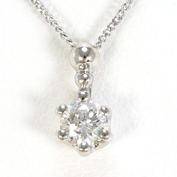 PT900 PT850 ネックレス necklace ダイヤ 0.188 総重量約1.5g 約41cm