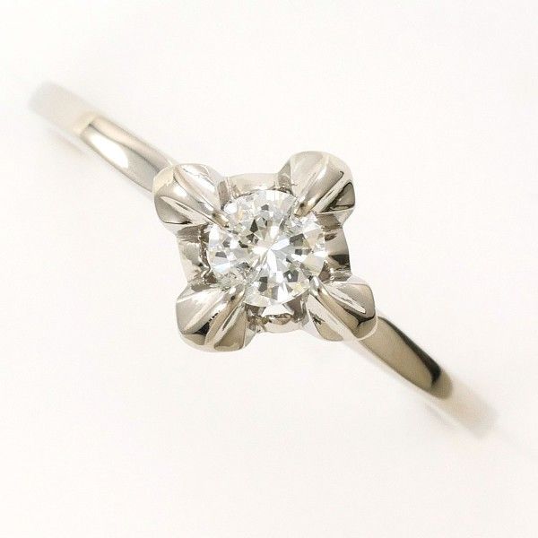 Pm リング ring 指輪 6号 ダイヤ 0.14 総重量約2.2g