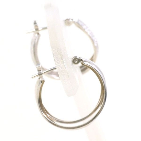 K 18 WG 10 ピアス pierced earrings 総重量約1.0 g