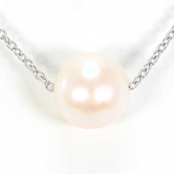 K18WG ネックレス necklace パール 真珠 総重量約2.4g 約45cm