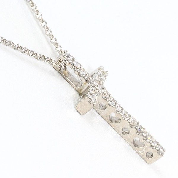 K 18 WG ネックレス necklace ダイヤ 0.20 総重量約2.7 g 約41 cm