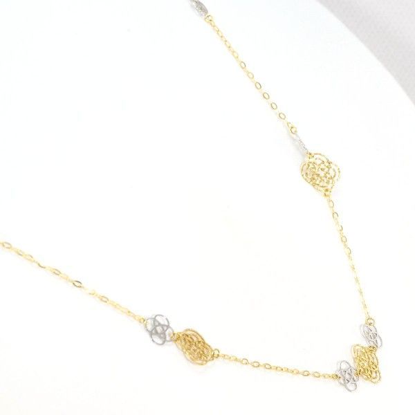 K 18 YGWG ネックレス necklace 総重量約1.9 g 約50 cm