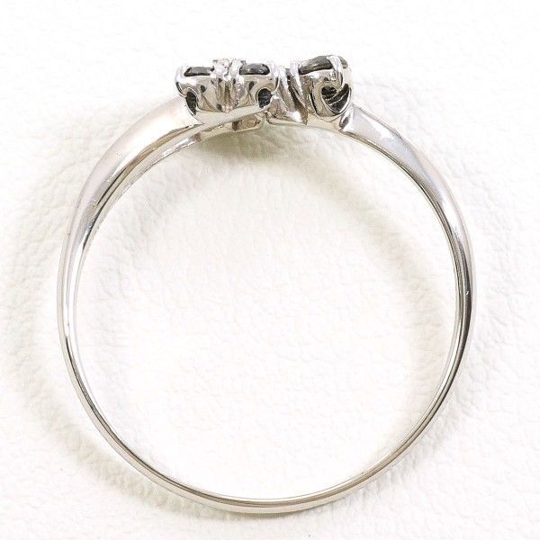 K 18 WG リング ring 指輪 11.5号 ブラックダイヤ ダイヤ 計0.33 総重量約1.7 g