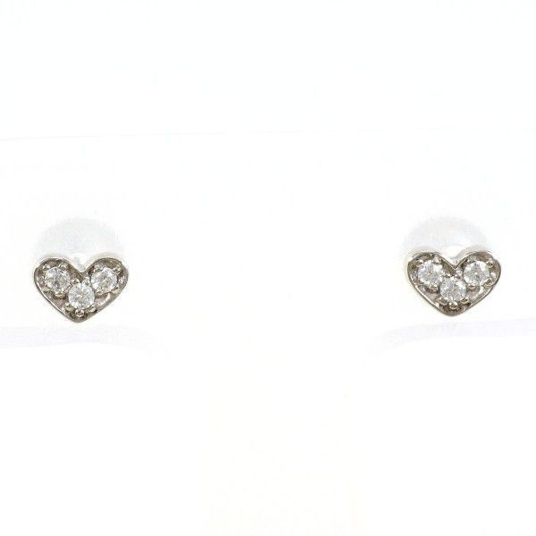 K14WG ピアス pierced earrings ジルコニア 総重量約0.5g