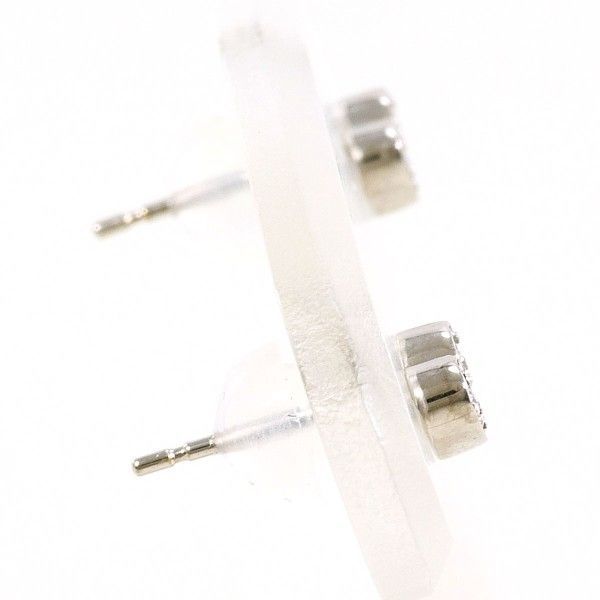 K 14 WG ピアス pierced earrings ジルコニア 総重量約0.5 g