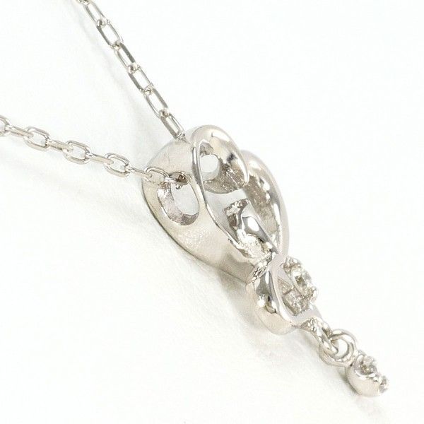 K 10 WG ネックレス necklace ダイヤ 0.02 総重量約1.4 g 約40 cm