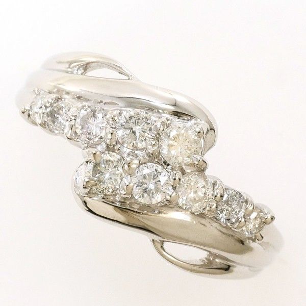 PT900 リング ring 指輪 12号 ダイヤ 0.50 総重量約4.6g