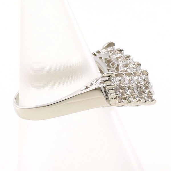 PT 900 リング ring 指輪 7号 ダイヤ 0.40 総重量約4.8 g