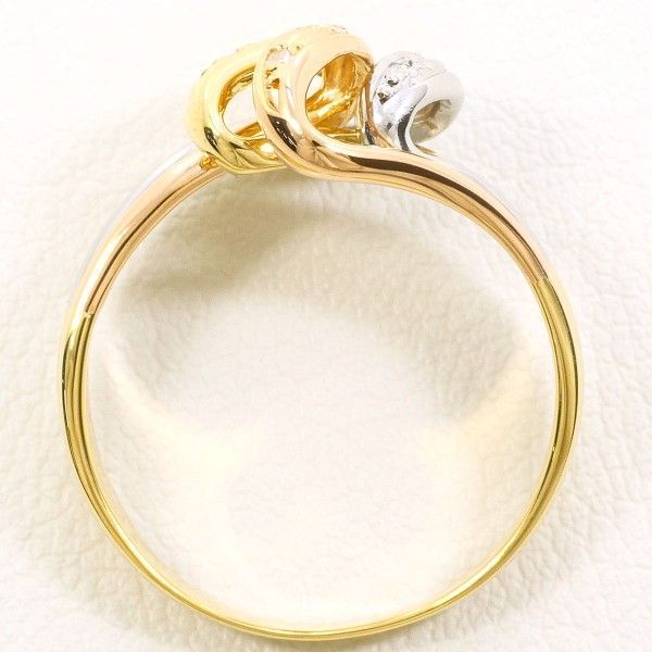 PT 900 K 18 YGPG リング ring 指輪 12号 ダイヤ 0.04 総重量約4.1 g