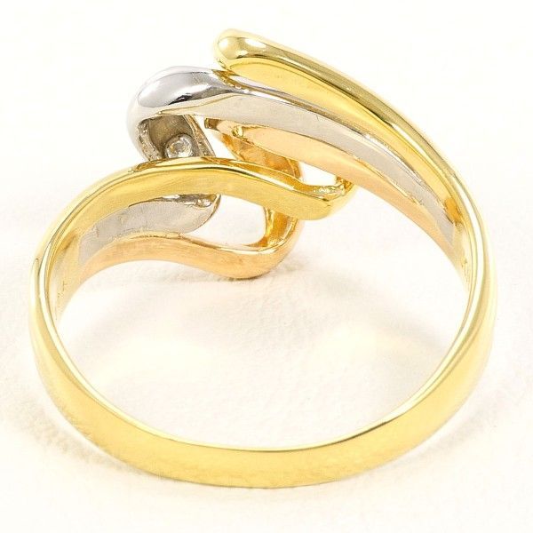  PT 900 K 18 YGPG リング ring 指輪 12号 ダイヤ 0.04 総重量約4.1 g その他 アクセサリー