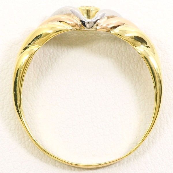 PT 900 K 18 YGPG リング ring 指輪 21号 ダイヤ 0.14 総重量約3.7 g