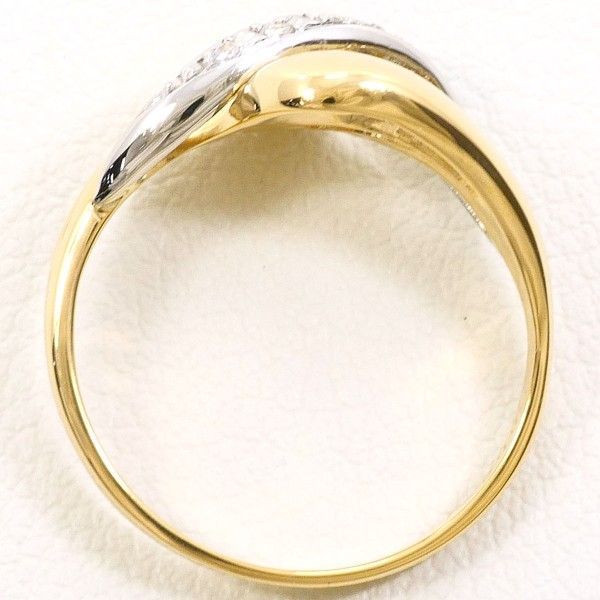 PT 900 K 18 YG リング ring 指輪 8号 ダイヤ 0.04 総重量約3.1 g