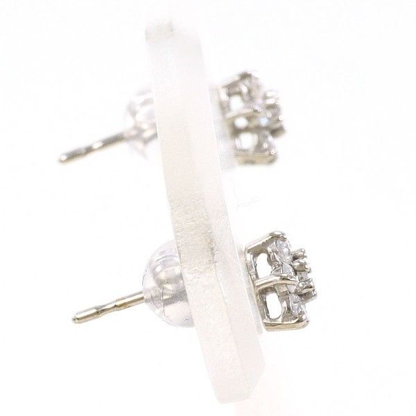 K 18 WG ピアス pierced earrings ダイヤ 0.15 ×2 総重量約0.7 g