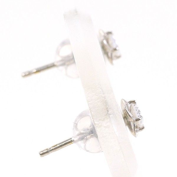 K 18 WG ピアス pierced earrings ダイヤ 0.09 ×2 総重量約0.5 g