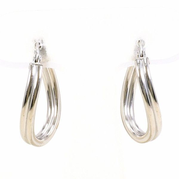 K18WG ピアス pierced earrings 総重量約2.0g