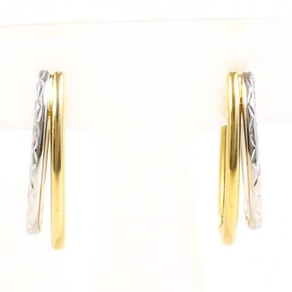 K18YGWG ピアス pierced earrings 総重量約2.5g
