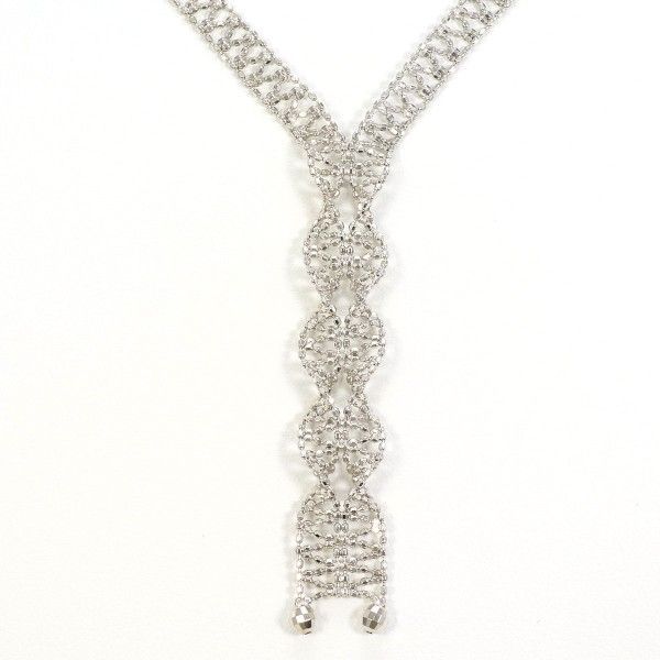 K18WG ネックレス necklace 総重量約8.2g 約45cm