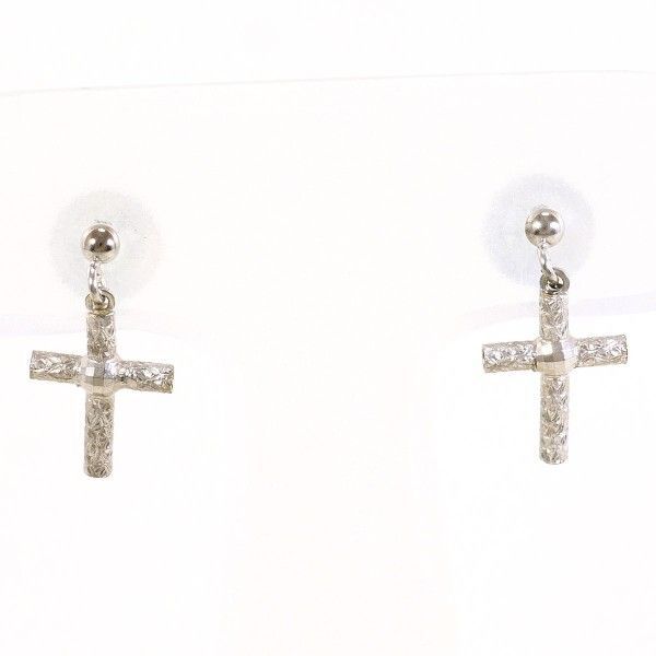 K14WG ピアス pierced earrings 総重量約0.4g