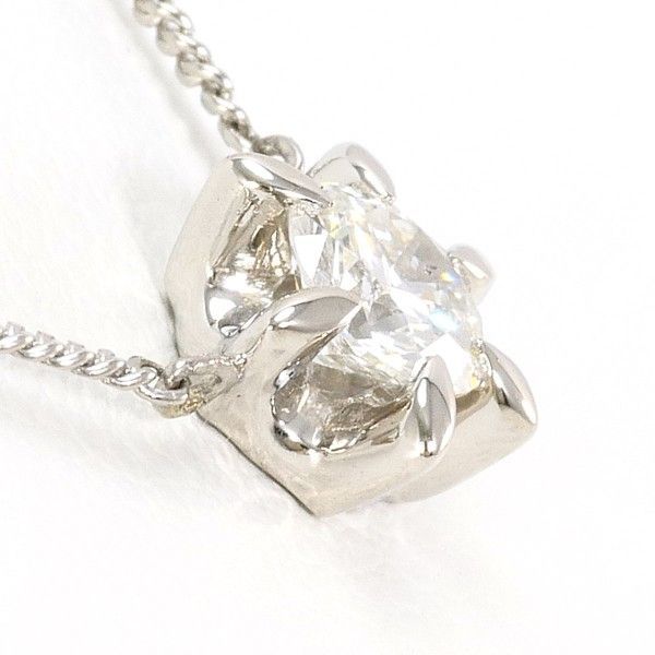 PT 900 850 ネックレス necklace ダイヤ 0.343 SI 1 鑑定書 総重量約2.9 g 約41 cm