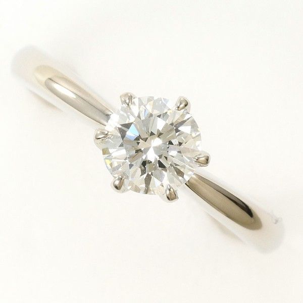 PT 900 リング ring 指輪 8号 ダイヤ 0.64 VVS 1 鑑定書 総重量約4.6 g
