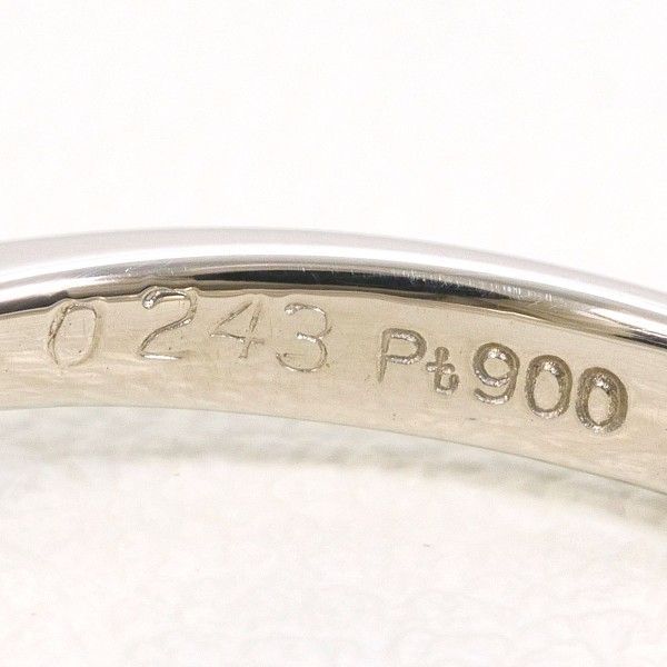  PT 900 リング ring 指輪 9.5号 ダイヤ 0.243 0.06 VS 1 鑑定書 総重量約2.4 g その他 アクセサリー