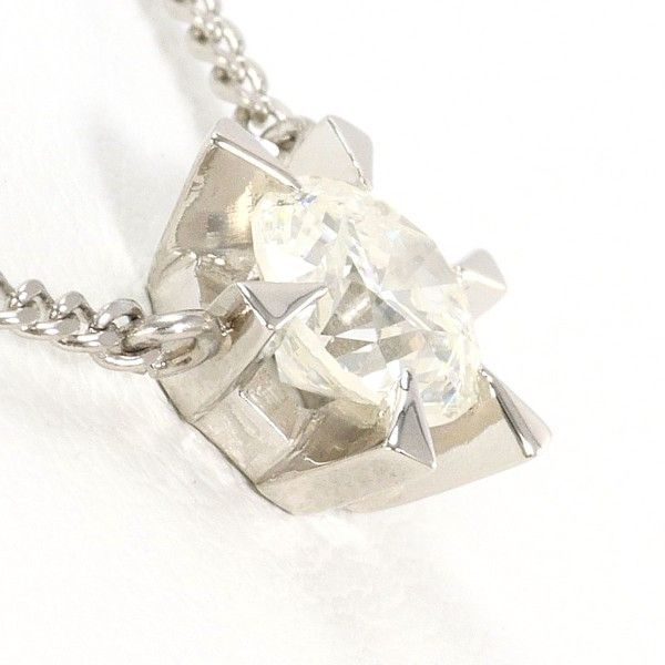 PT 850 ネックレス necklace ダイヤ 0.72 鑑定書 総重量約3.9 g 約41 cm