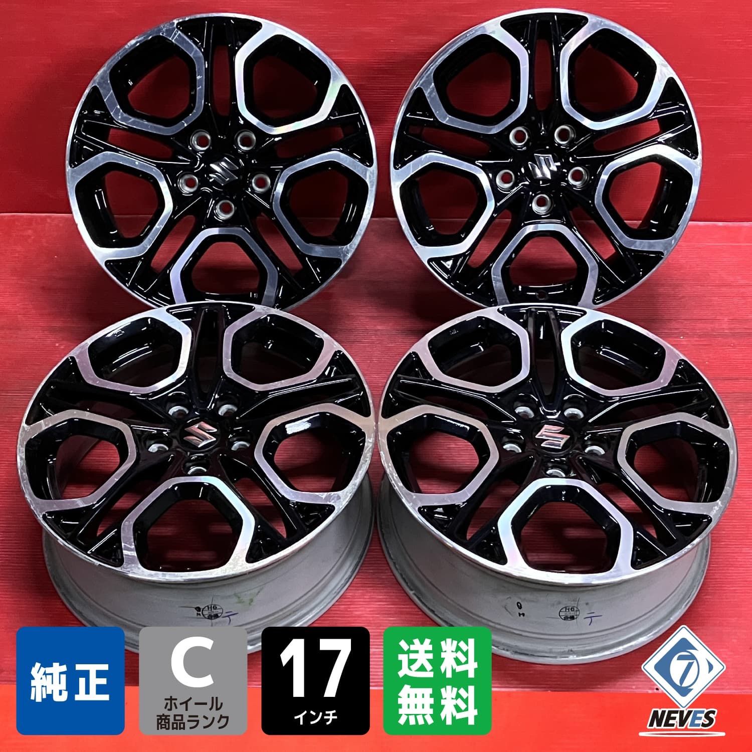 ☆中古品 スズキ スイフトスポーツ 17インチホイール4本セット☆ SUZUKI スズキ スイフトスポーツ 純正ホイール 17インチ 4本 6.5