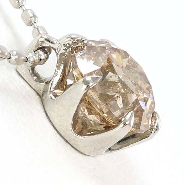 PT 1000 850 ネックレス necklace ダイヤ 1.010 鑑定書 総重量約2.4 g 約40 cm