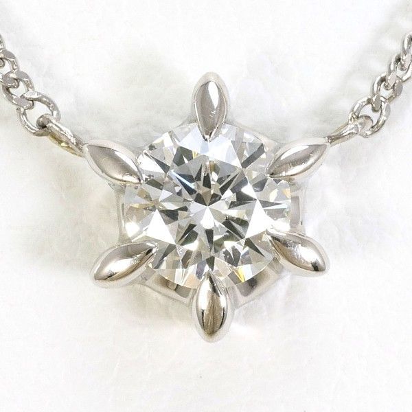 PT900 PT850 ネックレス necklace ダイヤ 0.343 SI1 鑑定書 総重量約2.9g 約41cm
