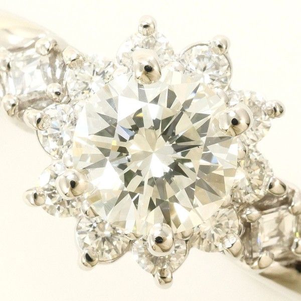 PT 900 リング ring 指輪 10号 ダイヤ 0.670 0.31 VS 2 鑑定書 総重量約5.6 g