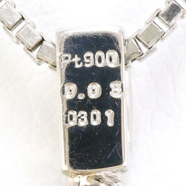 PT900 PT850 ネックレス necklace ダイヤ 0.301 0.03 SI1 鑑定書 総