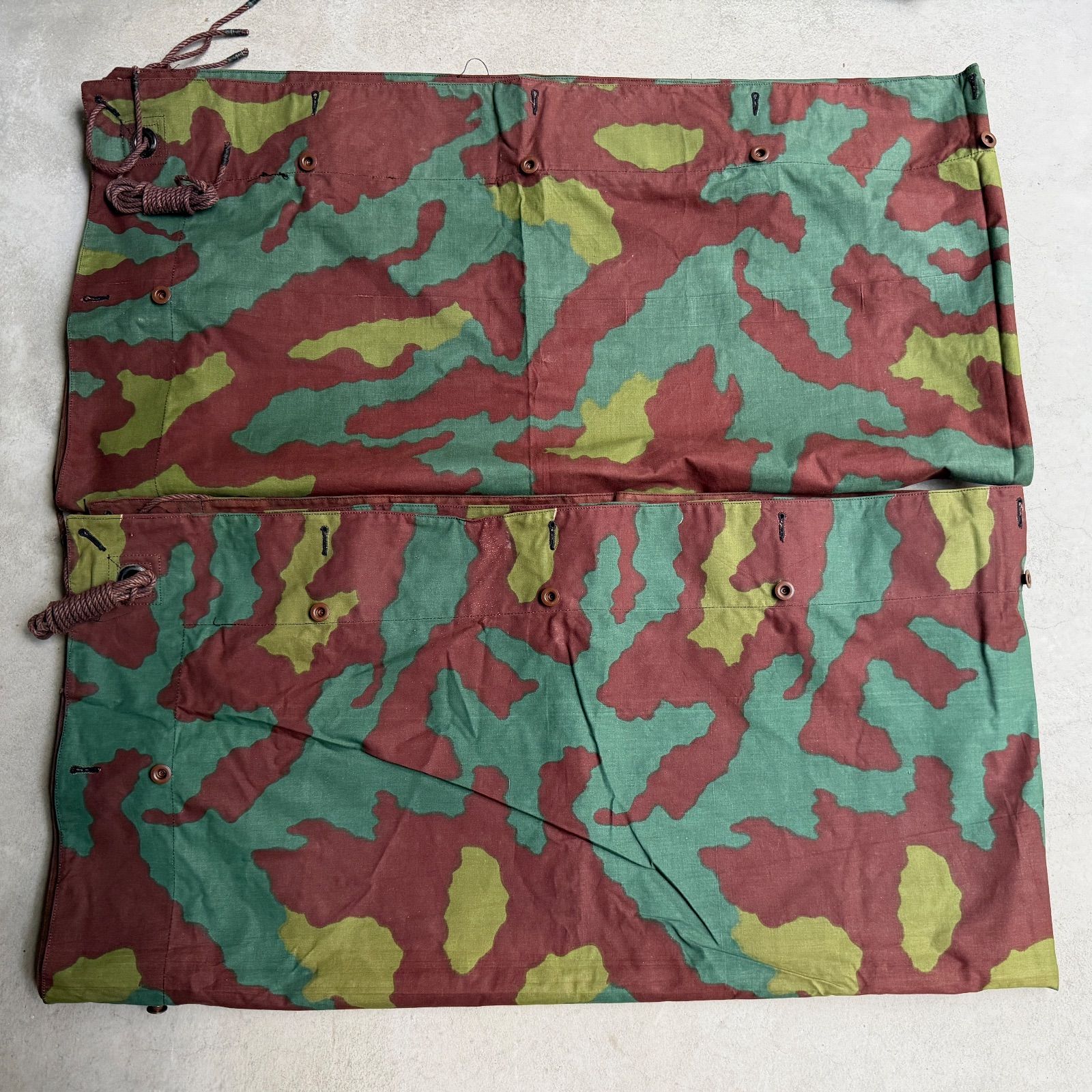 【入手困難】イタリア軍幕　サンマルコ迷彩　３枚セット　ミリタリー　テント 入手困難】イタリア軍幕 サンマルコ迷彩 3枚セット ミリタリー テント